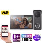 Kit Video Portero Hibrido HD Monitor Wifi Hikvision DS-Kis313-P