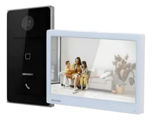 Kit de Videoportero IP / Apertura de puerta con Tarjeta / Monitor Interior / WiFi / Pantalla Tactil de 7" T DS-KIS608-P - Imagen 2