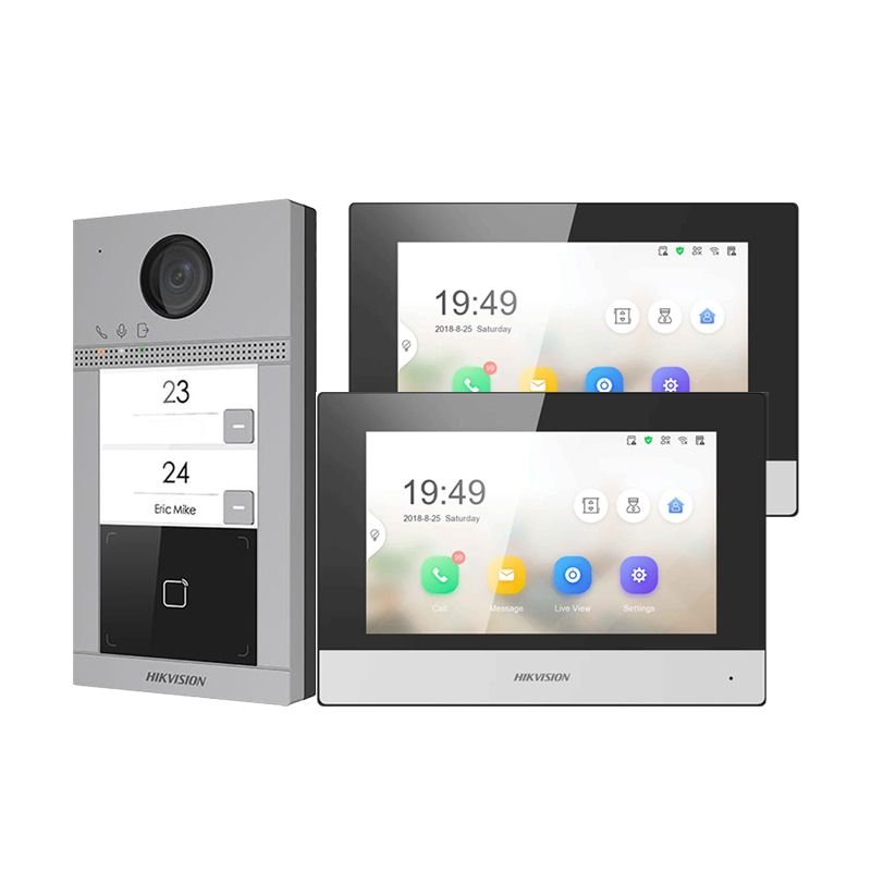 HIKVISION_DS-KV8213-WME_KIT2.jpg Kit Video Portero IP 2 Departamentos kit Hikvision DS-KV8213- WME1_KIT2 - Imagen 1