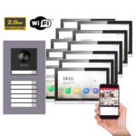 Kit Video Portero IP  12 Departamentos  Hikvision DS-VP-EDIF_KIT12